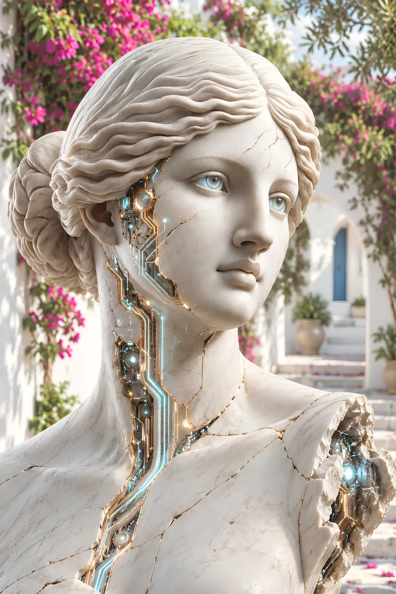Venus de Milo, Cyber Art poster by 7th ART